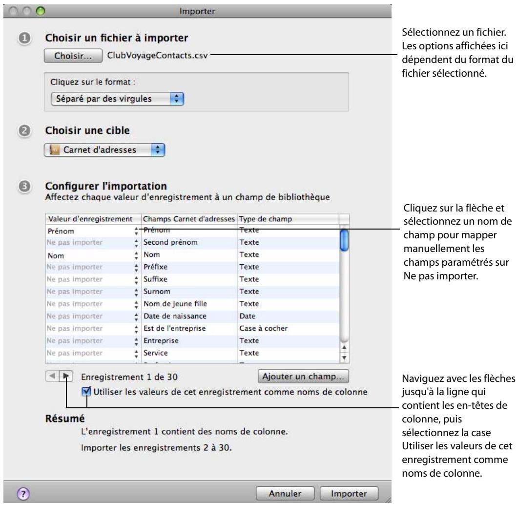 FILEMAKER BENTO 2 - Importation dans une bibliothèque existante - 1