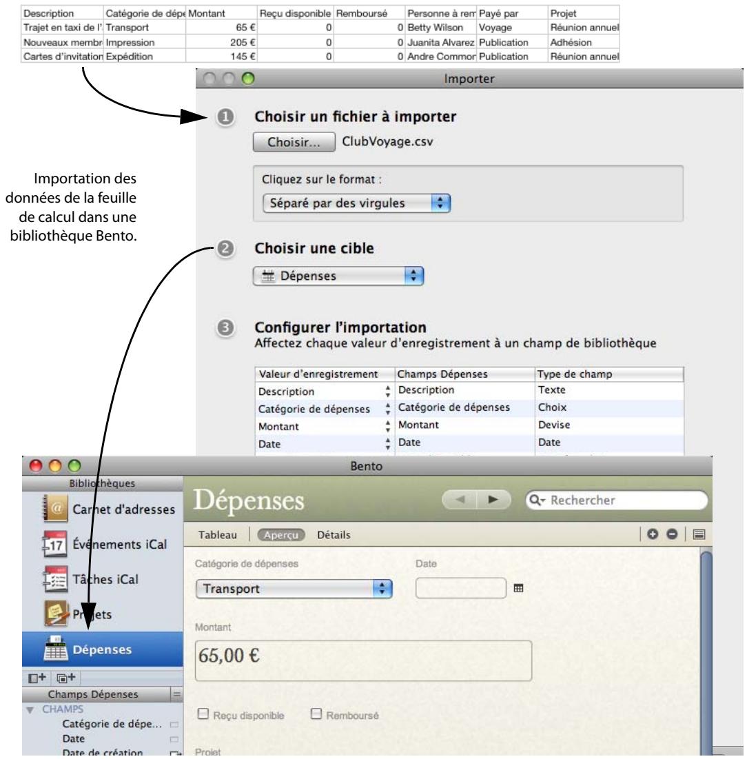 FILEMAKER BENTO 2 - Importation des données d'applications tierces - 1