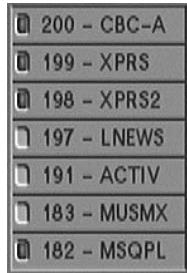 BELL EXPRESS VU RECEPTEUR SATELLITE ASTUCES 2 - LISTES DE CHOIX DANS LES MENU - 2