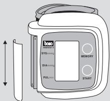 BOSO MEDISTAR S - Batterien einsetzen - 1