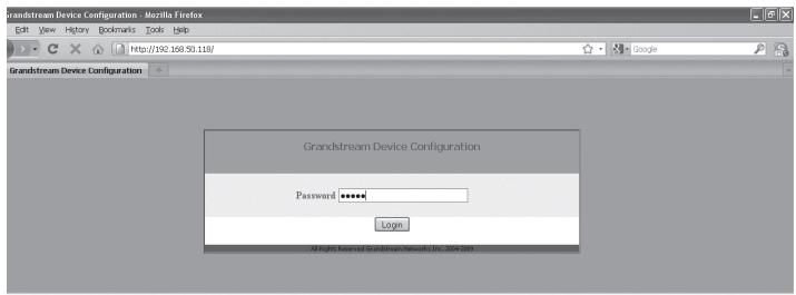 GRANDSTREAM GXP2110 - Configurazione del GXP2120/2110 mediante un browser web: - 1