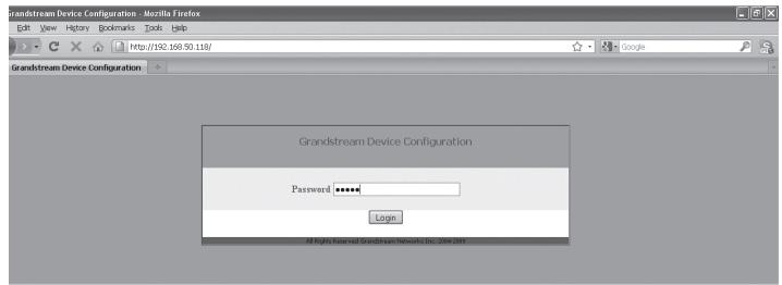 GRANDSTREAM GXP2110 - Configurer le GXP2120/2110 en utiliser le Navigateur web : - 1
