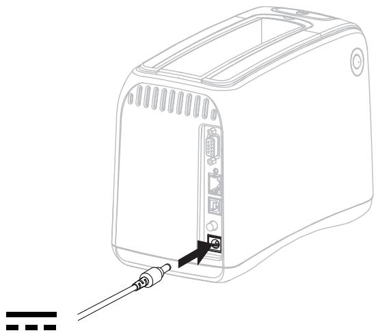 ZEBRA HC100 - Pour connecter l'imprimante à une source d'alimentation et la mettre sous tension, procédez comme suit: - 3