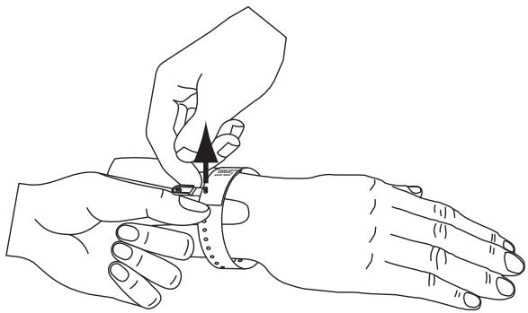 ZEBRA HC100 - Pour attacher un bracelet à pince, procédez comme suit : - 2