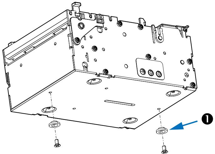ZEBRA KR203 - Porte-rouleau à fixation murale : P1014123 - 4