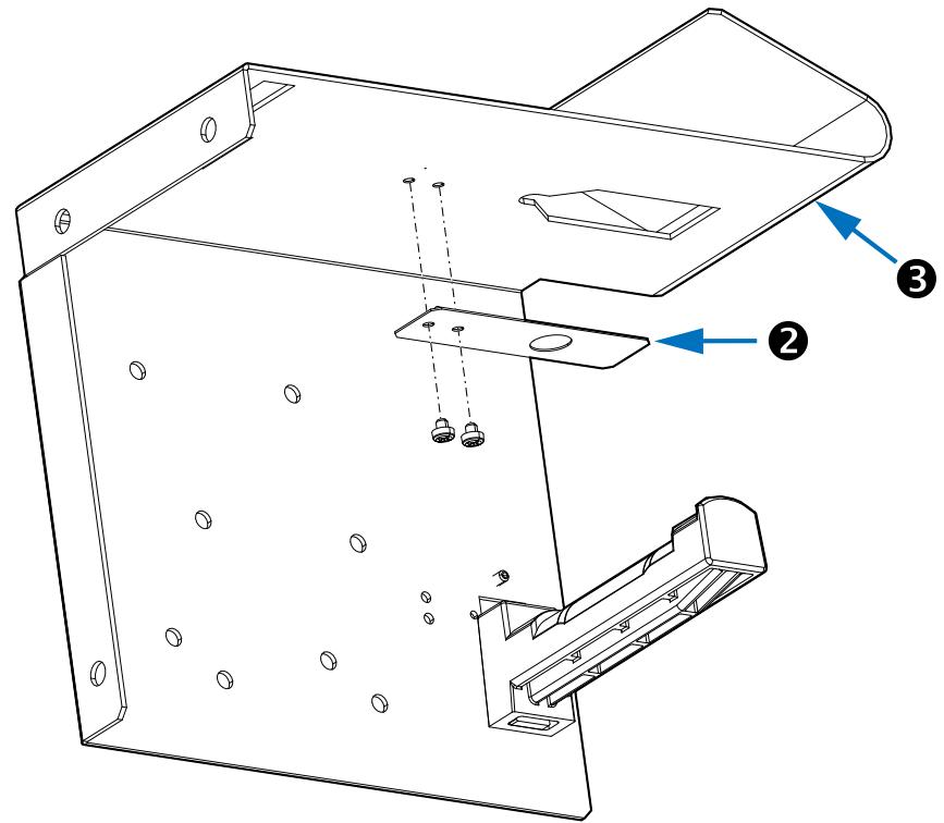 ZEBRA KR203 - Porte-rouleau à fixation murale : P1014123 - 5