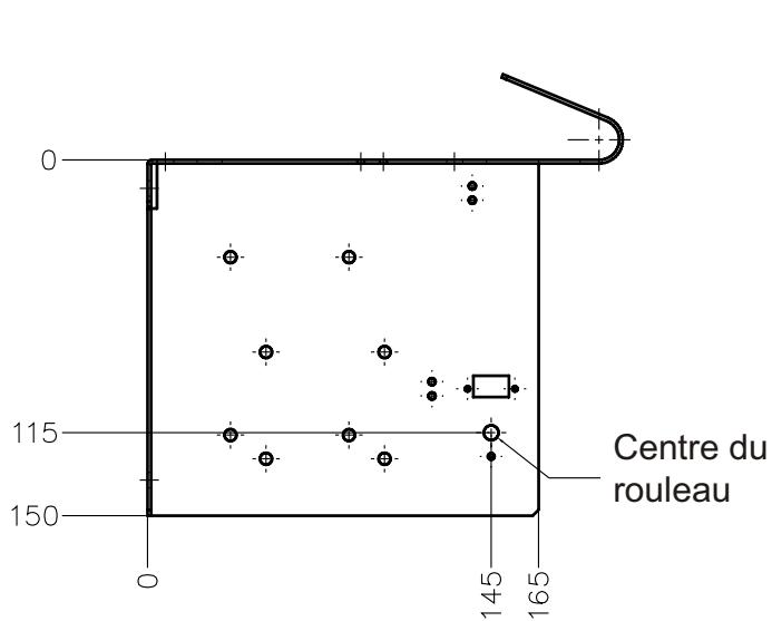 ZEBRA KR203 - Porte-rouleau à fixation murale : P1014123 - 1