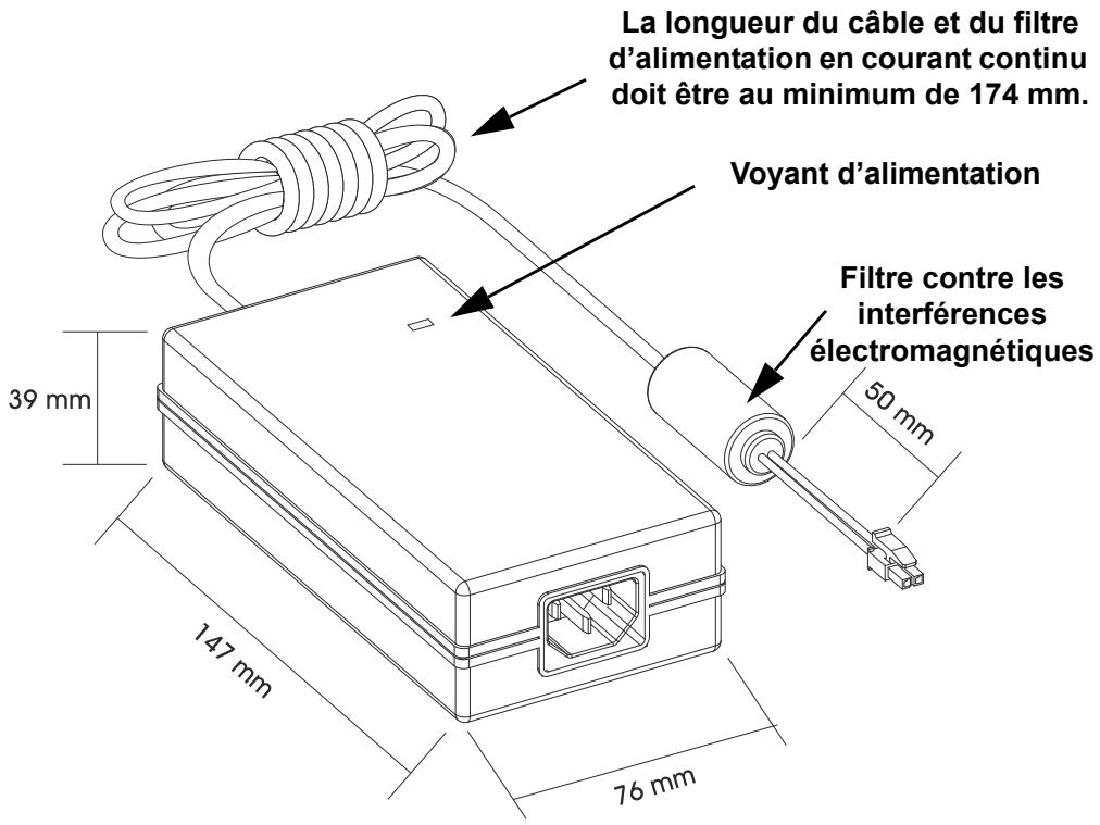 ZEBRA KR203 - Bloc d'alimentation de l'imprimante : 808099-004 - 1