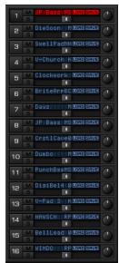 ACCESS VIRUS TI DESKTOP - La barre de contrôle des parties - 1