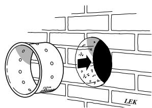 HANDOL H54 - Raccordement par l'arrière à une cheminée en maconnerie - 3