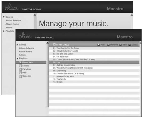 OLIVE O4HD - Editorización de música - 1