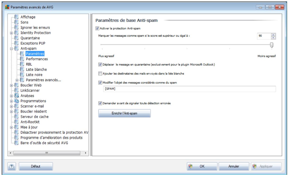 AVG INTERNET SECURITY 2011 - Paramètres - 1