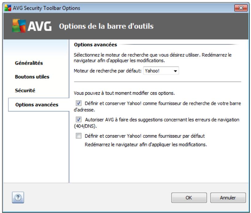 AVG INTERNET SECURITY 2011 - Onget options avancées - 1