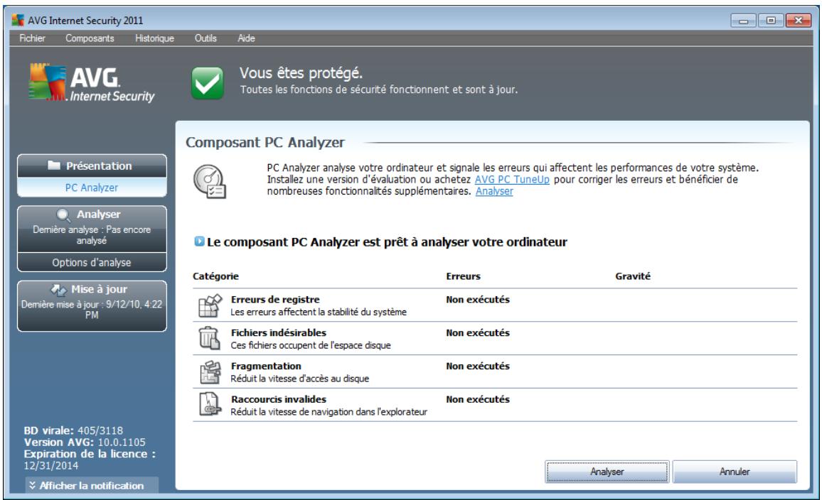 AVG INTERNET SECURITY 2011 - PC Analyzer - 1