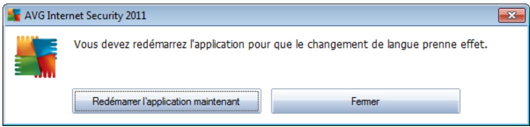 AVG INTERNET SECURITY 2011 - Sélection de la langue - 1