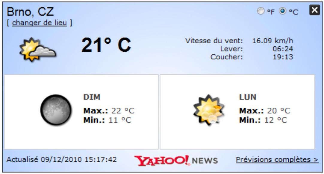 AVG INTERNET SECURITY 2011 - Bulletin météo - 1