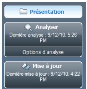AVG INTERNET SECURITY 2011 - Liens d'accès rapide - 1