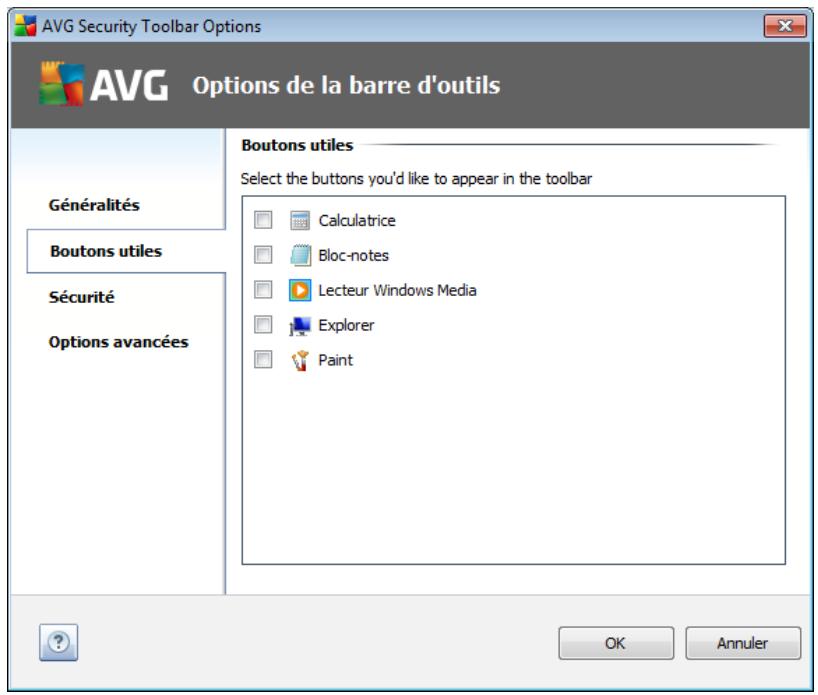 AVG INTERNET SECURITY 2011 - Onglet boutons utiles - 1