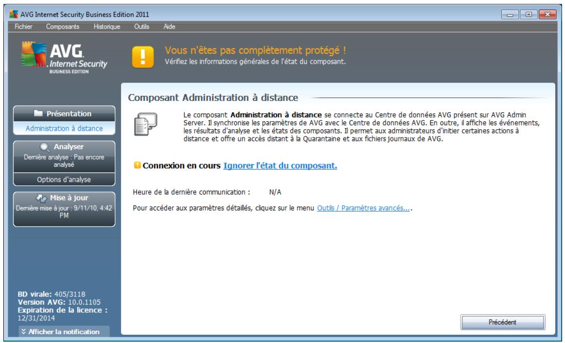 AVG INTERNET SECURITY 2011 - Administration à distance - 1