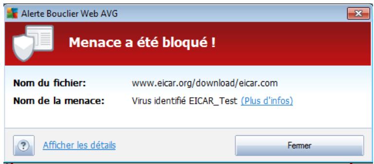 AVG INTERNET SECURITY 2011 - Détection du bouclier web - 2