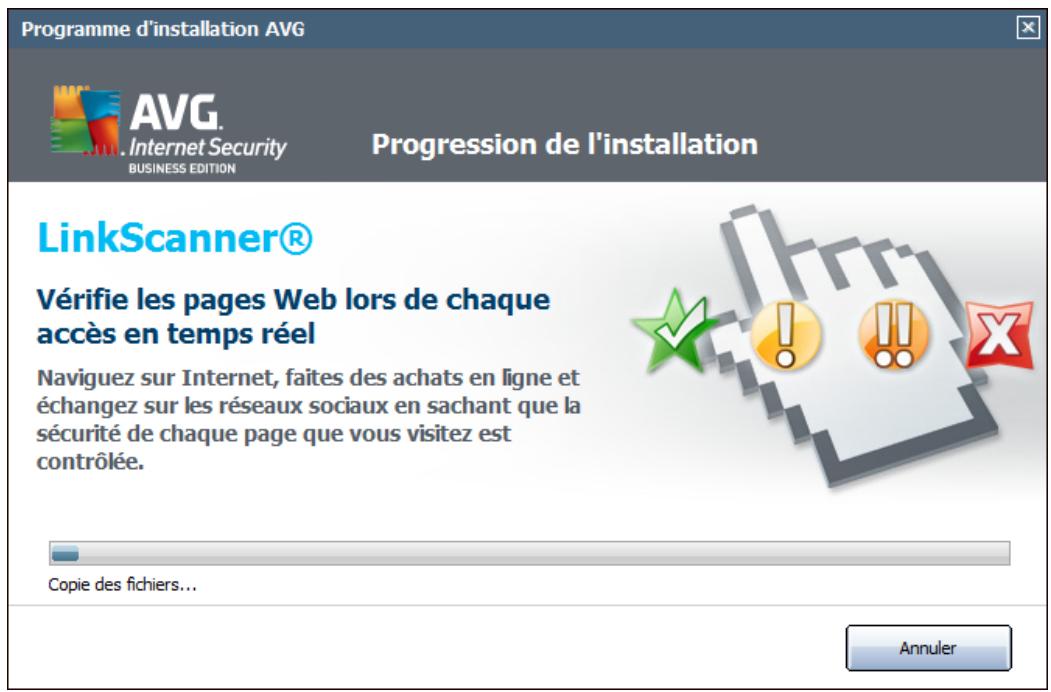 AVG INTERNET SECURITY 2011 - Progression de l'installation - 1