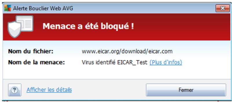 AVG INTERNET SECURITY 2011 - Test eicar - 1