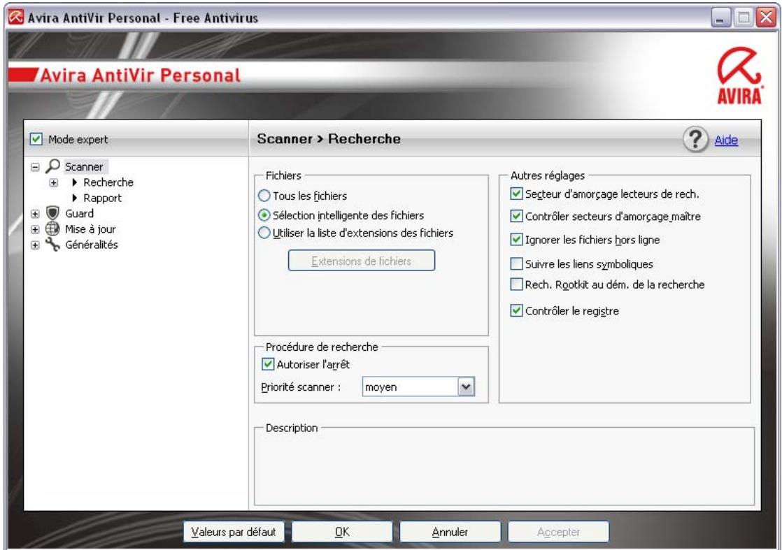 AVIRA ANTIVIR PERSONAL - Configuration - 1