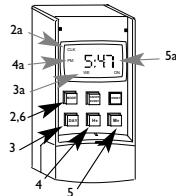 INTERMATIC SS7 - Comment régler ou changer l'horloge - 1