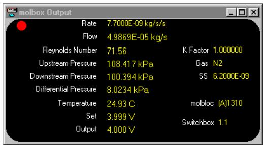 FLUKE COMPASS FOR MOLBOX - molbox OUTPUT RUN SCREEN - 3