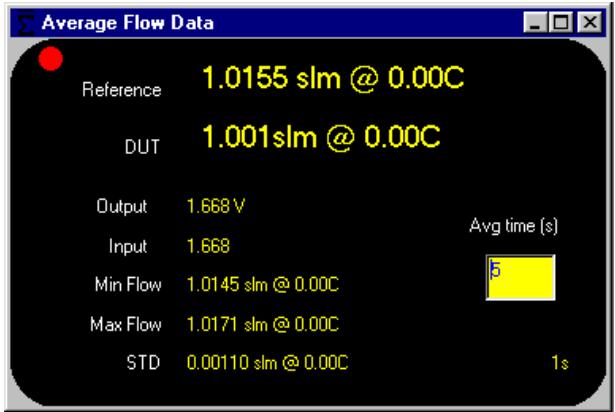FLUKE COMPASS FOR MOLBOX - AVERAGE DATA RUN SCREEN - 2