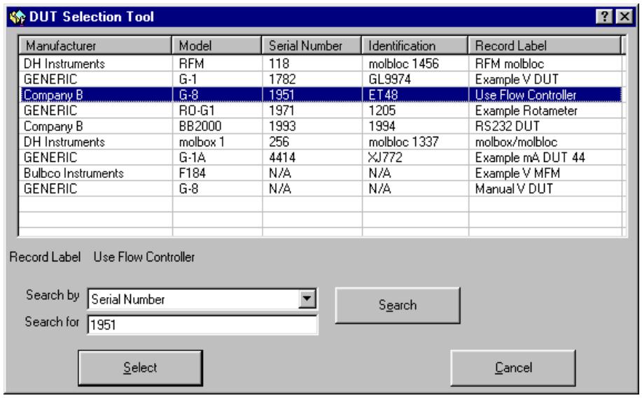 FLUKE COMPASS FOR MOLBOX - DUT DEFINITION SELECTOR - 2