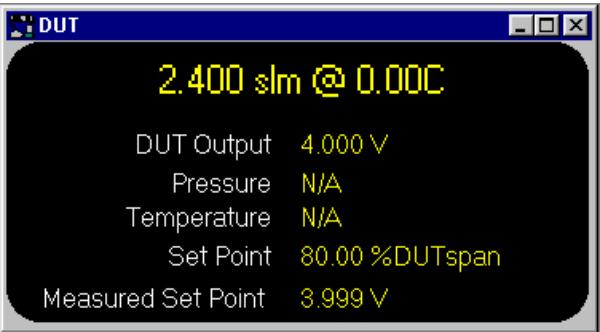 FLUKE COMPASS FOR MOLBOX - DUT OUTPUT RUN SCREEN - 1