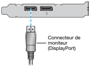MATROX M9148 LP,  M9120 PLUS LP PCIE X16,  M9138 LP PCIE X16,  M9140 LP PCIE X16,  M9148 LP,  M9188 PCIE X16 - Connectez le premier moniteur - 1