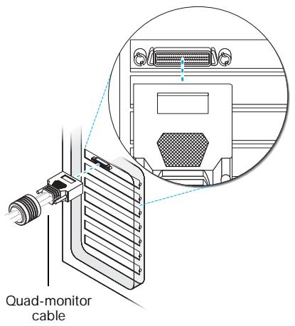 MATROX QID, QID PRO - Connect your dual-monitor cables or quad-monitor cable - 4