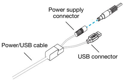 MATROX VEOS MASTER UNIT, VEOS MASTER UNIT - Connect the Power/USB cable - 2