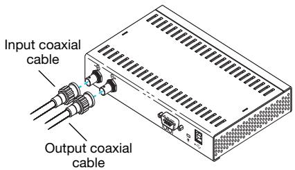 MATROX VEOS MASTER UNIT, VEOS MASTER UNIT - Connect the coaxial cable - 1