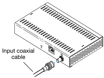 MATROX VEOS MASTER UNIT, VEOS MASTER UNIT - Connect the coaxial cable - 1