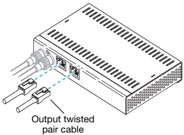MATROX VEOS MASTER UNIT, VEOS MASTER UNIT - Connect the twisted pair cable - 2