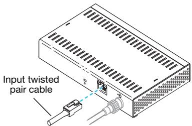 MATROX VEOS MASTER UNIT, VEOS MASTER UNIT - Connect the twisted pair cable - 1