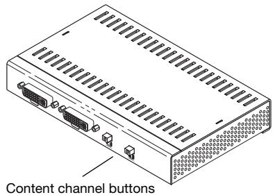MATROX VEOS MASTER UNIT, VEOS MASTER UNIT - Set the content channels - 1