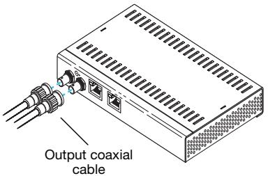 MATROX VEOS MASTER UNIT, VEOS MASTER UNIT - Connect the coaxial cable - 2