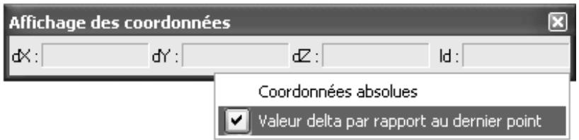 CAD LIMITED ALLPLAN 2005 ARCHITECTURE - Affichage des coordonnées - 1