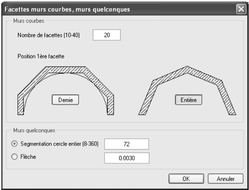 CAD LIMITED ALLPLAN 2005 ARCHITECTURE - Segmentation des murs courbes et quelconques - 1