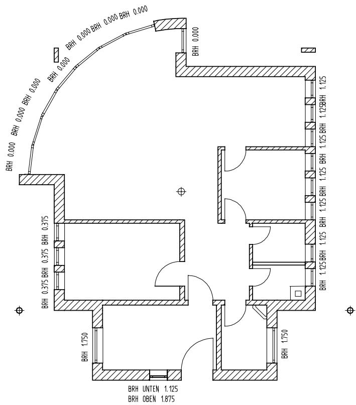 CAD LIMITED ALLPLAN 2005 ARCHITECTURE - Hauteur d'aluège automatique - 4