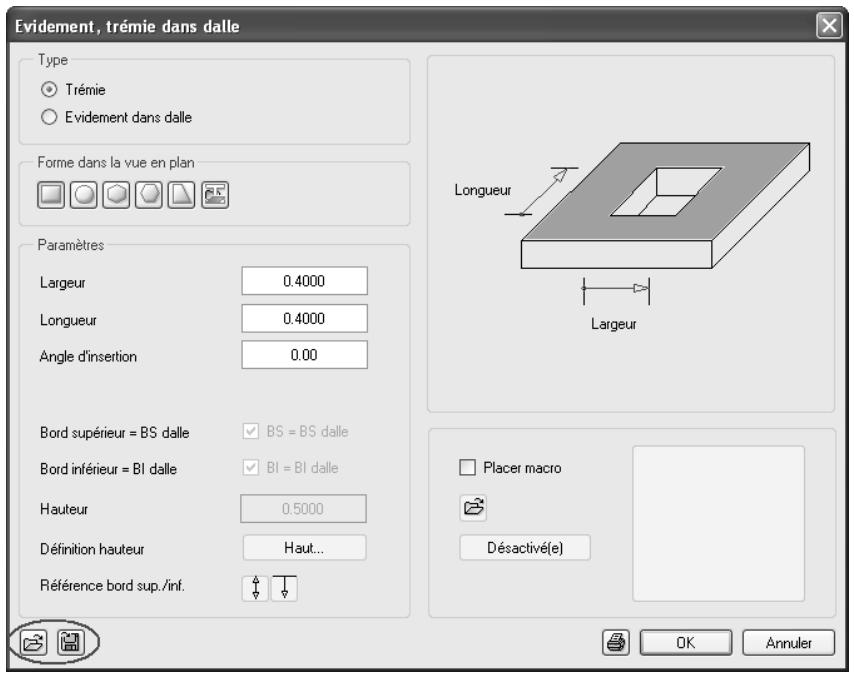 CAD LIMITED ALLPLAN 2005 ARCHITECTURE - Enregistrer des éléments de construction en tant que favoris - 1