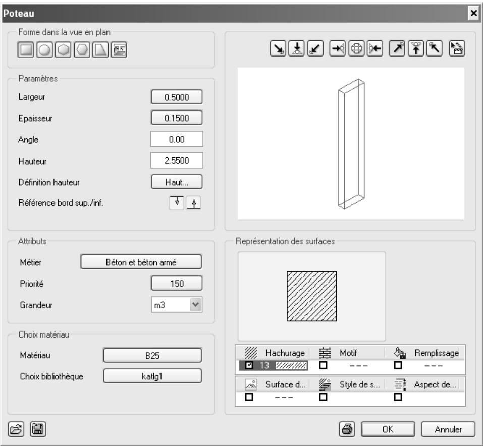 CAD LIMITED ALLPLAN 2005 ARCHITECTURE - Positionner des poteaux - 3