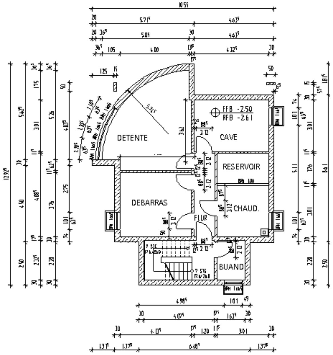 CAD LIMITED ALLPLAN 2005 ARCHITECTURE - Exercice 5 : sous-sol - 2
