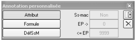CAD LIMITED ALLPLAN 2005 ARCHITECTURE - Cartouche composé d'annotations personnalisées - 1