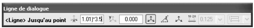 CAD LIMITED ALLPLAN 2005 ARCHITECTURE - Calculer dans la ligne de dialogue - 1