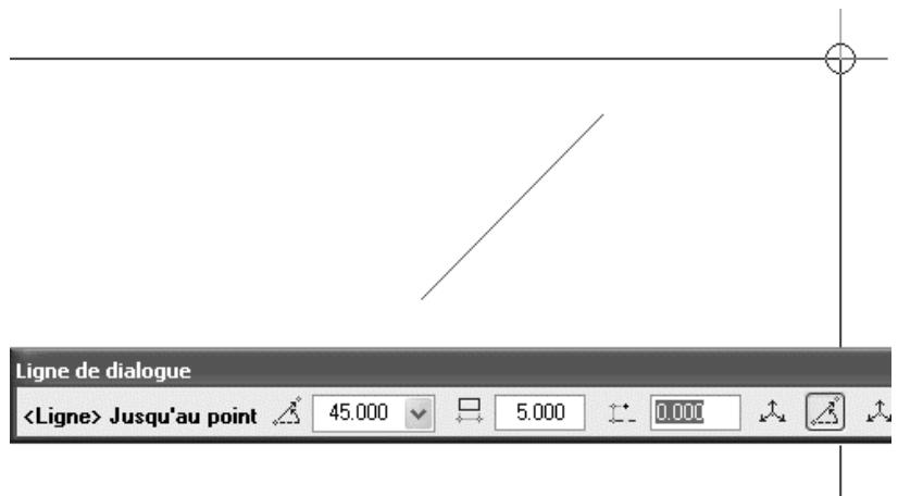 CAD LIMITED ALLPLAN 2005 ARCHITECTURE - Point par angle / longueur dans la ligne de dialogue - 1